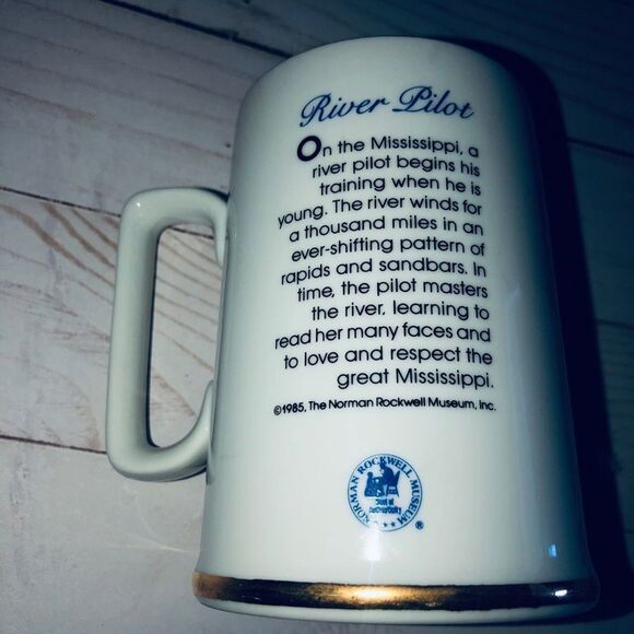 Norman Rockwell mugs 1985 For A Good Boy, River Pilot,Braving The Storm,… - Picture 8 of 14